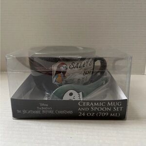Disney Nightmare Before Christmas Soup Mug and Spoon Set NEW